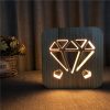 Veilleuse en Bois Diamant