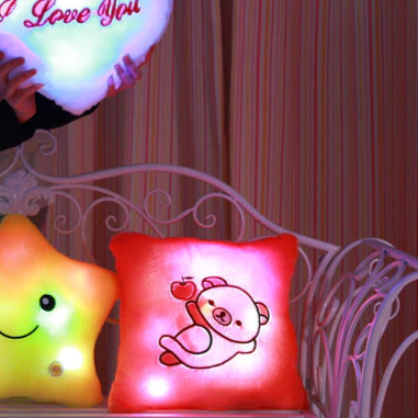 Veilleuse Peluche Coussin D'Amour