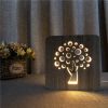 Veilleuse en Bois Arbre de Vie