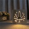 Veilleuse en Bois Cannabis
