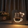 Veilleuse en Bois Café