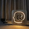 Veilleuse en Bois Internet