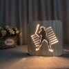 Veilleuse en Bois Baseball