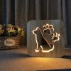 Veilleuse en Bois Chien