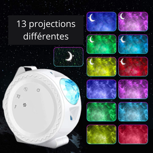 Veilleuse Blanche Projecteur de Couleurs – Image 2