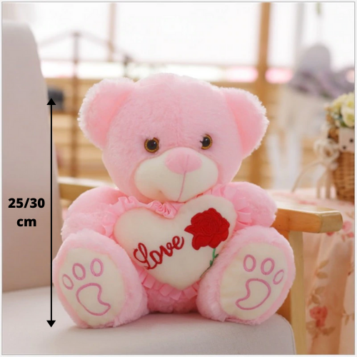 Veilleuse Peluche Ours Saint Valentin