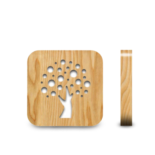 Veilleuse en Bois Arbre de Vie