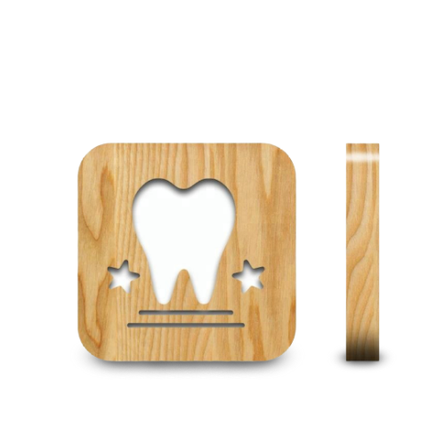 Veilleuse en Bois Dent