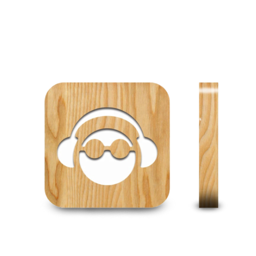 Veilleuse en Bois Geek
