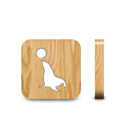 Veilleuse en Bois Otarie