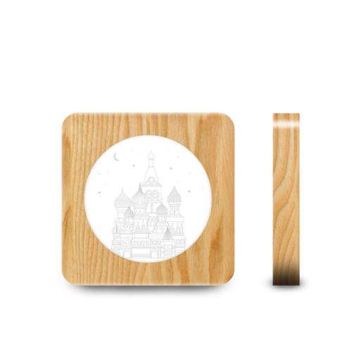 Veilleuse en Bois 3D Temple Indien