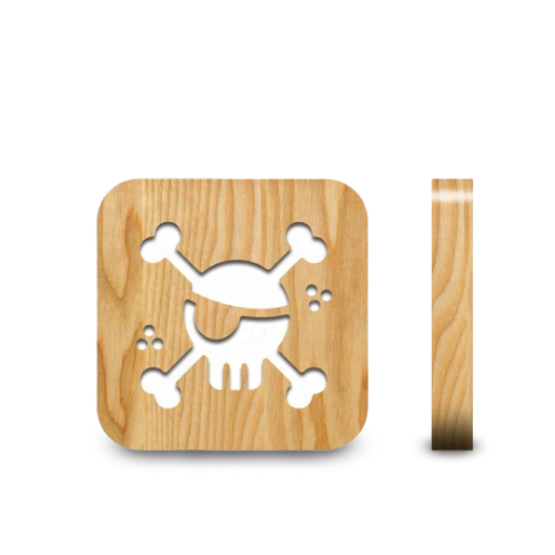 Veilleuse en Bois Pirate
