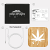 Veilleuse en Bois Cannabis