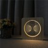 Veilleuse en bois 3D Matrix